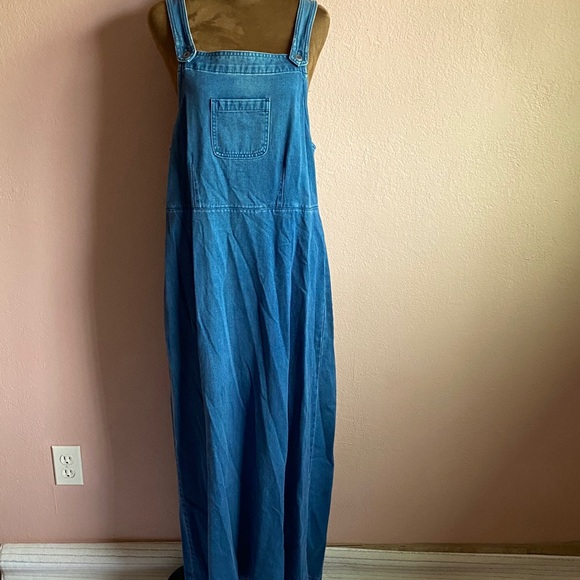 Directives Dresses & Skirts - DIRECTIVES Casual Blue Denim Overall Dress
